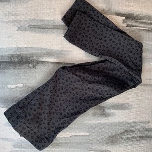Charcoal leopard thick leggings (organic cotton)